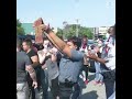 Police Chief joins protest while holding sign | ABC News