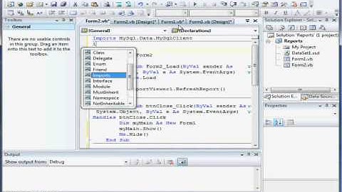 VB.Net Microsoft Report Viewer with MySql Part2 of 2