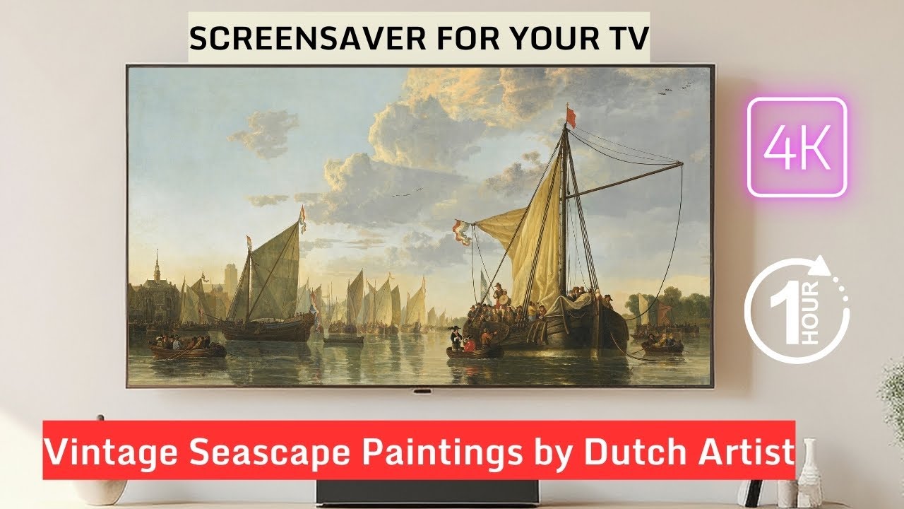 Discover the Fascinating Vintage Seascape Paintings of the Dutch Artist in 4K UHD