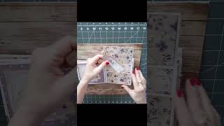 5 x 5 Junk Journal Folio Using My Porch Prints Purple Petite Pack  #minialbum #junkjournal