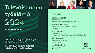 Tulevaisuuden työelämä 2024 -webinaaritallenne