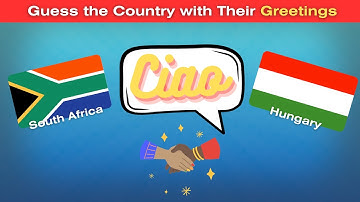 🌍 Guess the Country with Their Greetings Part 1 - Fun Geography Quiz 🌐👋 | Guess it Challenge