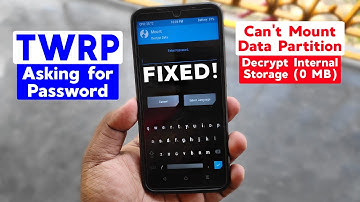 FIX TWRP Recovery Ask for Password | Can