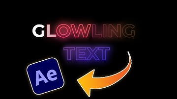 Create a glowing text animation in After Effects