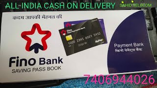 FiNO PAYMENT BANK PASSBOOK (CASH ON DELIVERY)