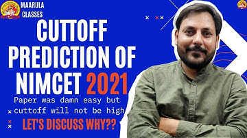 NIMCET 2021 ORIGINAL CUTT-OFF PRIDICTION  | MEMORY BASED
