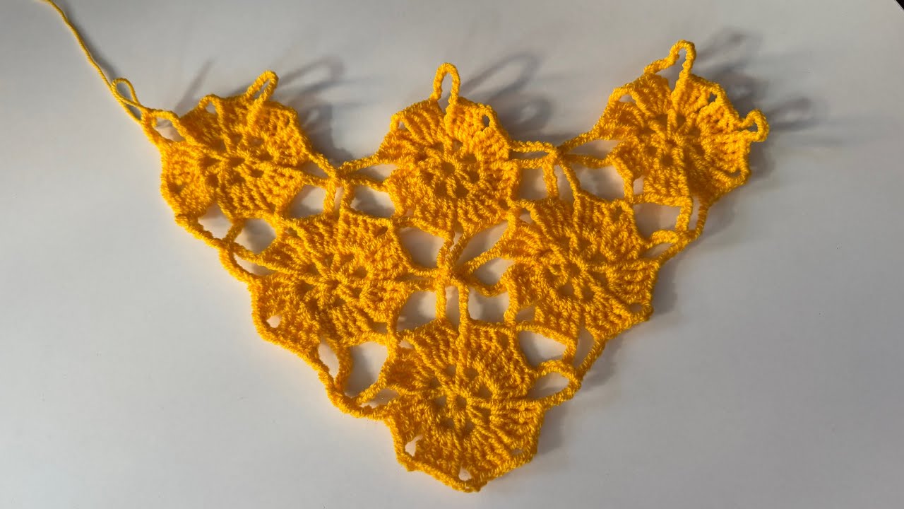 The most beautiful flower motif /  Самый красивый цветочный узор для шали…