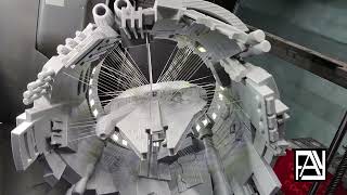 Suspended Millennium Falcon