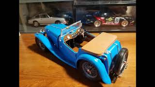 VINTAGE 1/16 SCALE  ENTEX MINI CRAFT  1948 MG TC BUILD