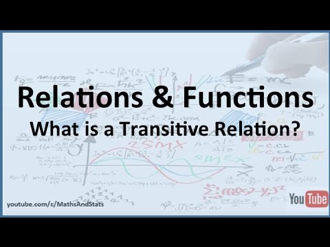 relation คือ  Update New  Relations and Functions: What is a Transitive Relation?
