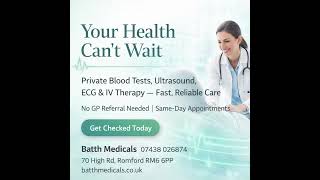 Batth Medicals offers private blood tests, ultrasound scans, ECG, and IV drip therapy