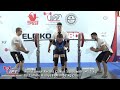 World Junior Record Classic Squat with 145.5 kg by Camille Hadrys FRA in 52 kg class