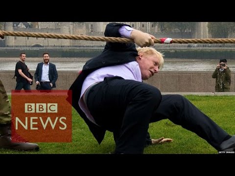 Boris Johnson takes a tumble in tug of war with armed forces - BBC News