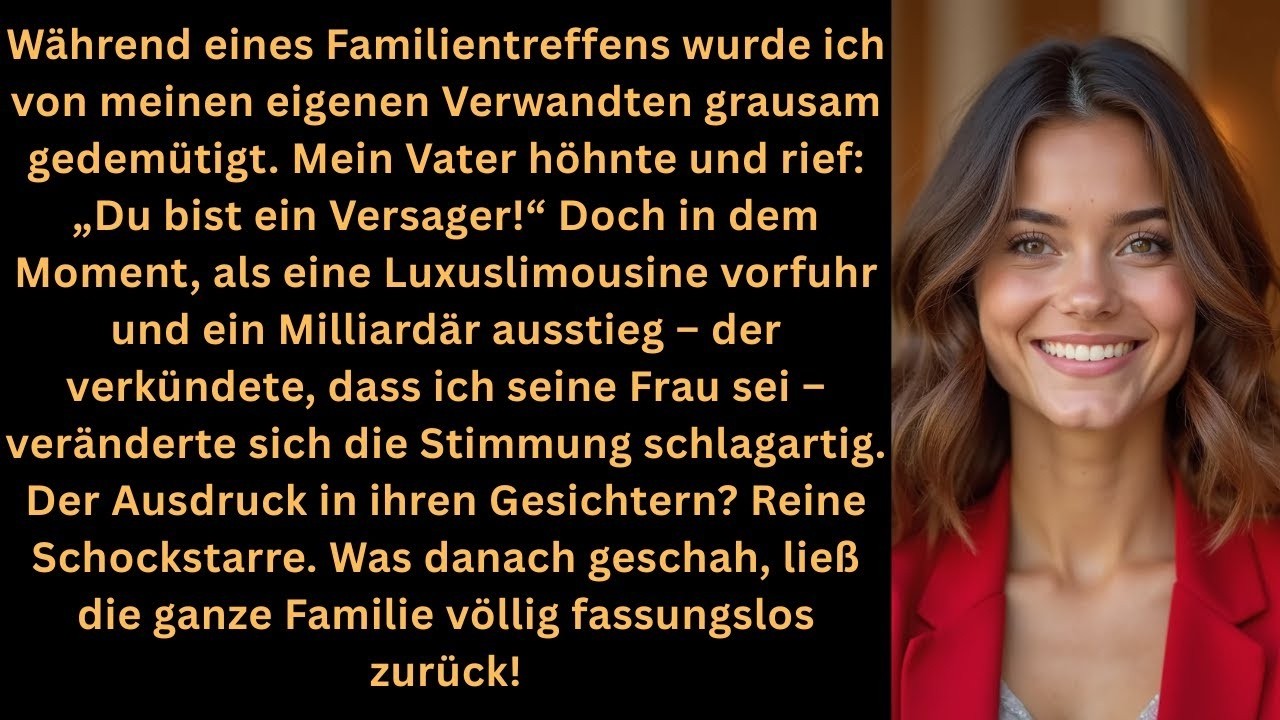 „Meine Familie beschämte mich als Versagerin – doch als ER auftauchte, bereuten sie alles.“