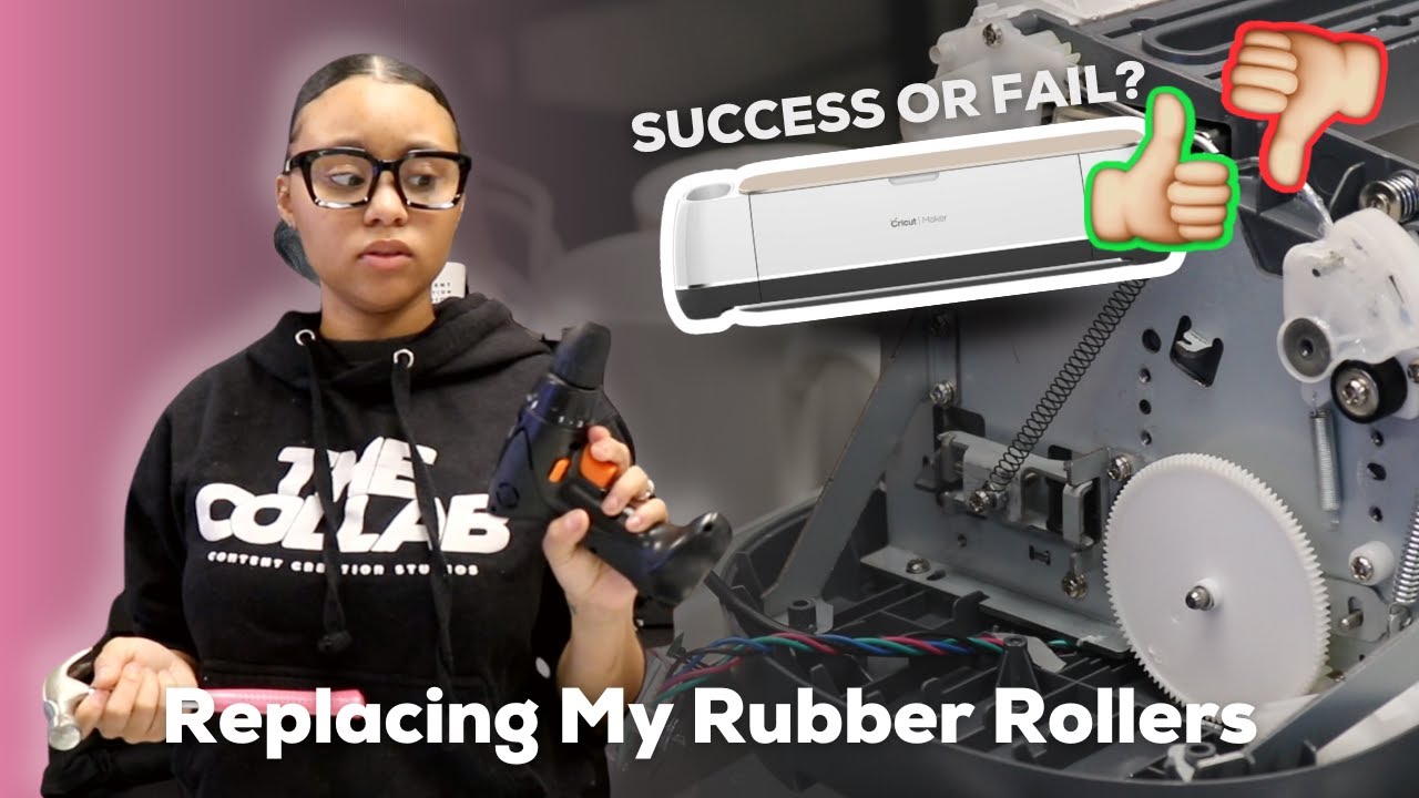 I Replaced My Cricut Maker Rubber Rollers Here's How it Went, SUCCESS  OR FAIL?! Permanent FIX!