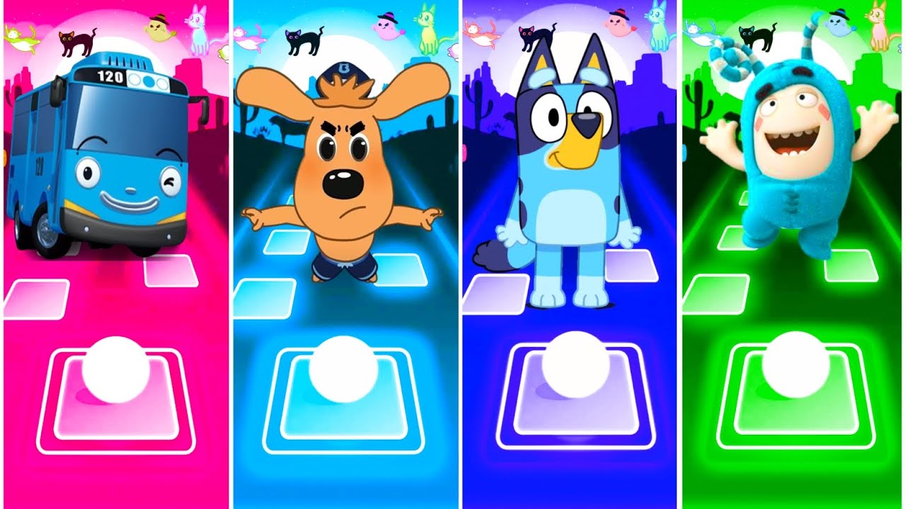 Bus 🆚 Sheriff Labrador 🆚 Bluey 🆚 Oddbods 💥Who ln The Best 👍 coffin Dance✅