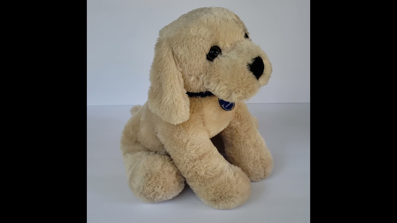 2008 Nintendogs Yellow Labrador Dog Pup Interactive Toy Plush 17"