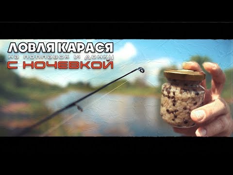 Ловля карася на поплавок и донку. Рыбалка с ночевкой. Ловля карася летом.