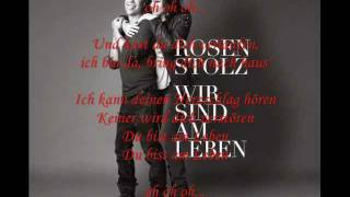 Miniatura de vídeo de "Rosenstolz Wir sind am Leben Lyrics"