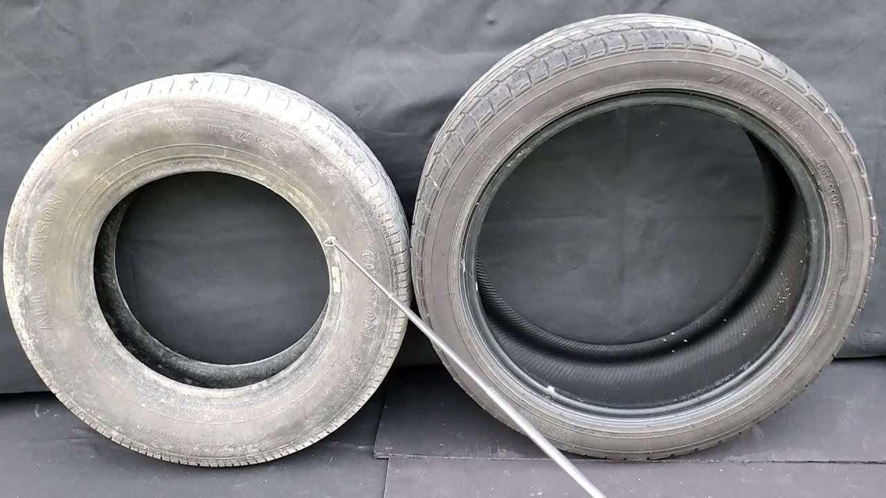 Neumático de bajo y ancho + neumático alto y delgado: efectos en el - YouTube