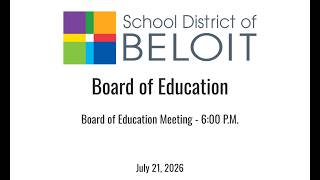 Information Regular Board Meeting - 9/15/2026 (6:00 p.m.) Guide