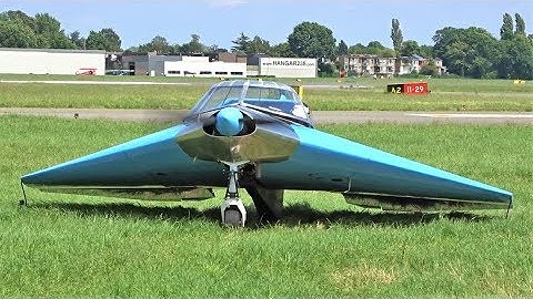 Flying Wing Prototype | Verhees Delta 2B | Antwerp Airport Deurne | Start-Up and Flypast