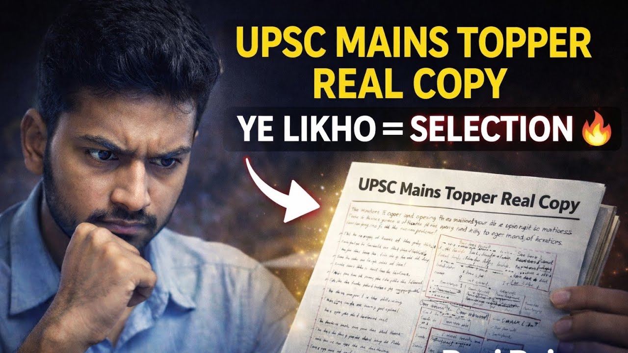  📝 UPSC Topper Answer Copy 🔥💬 Ek likhne ka style – aur ban gaya IAS! 🔥 
