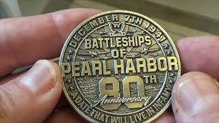 USS West Virginia BB-48 Battleships Of Pearl Harbor 80th Anniversary Coin