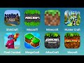 ShinCraft, Mixcraft, Minecraft, Hunter Craft, Pixel Combat, MergeCraft, AtharCraft, Mecraft Building
