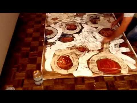 Carbed vegan artist doodle paints