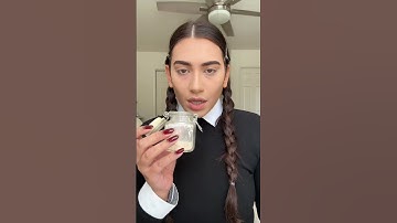 Halloween makeup inspo part 4: Wednesday Addams 🖤 #makeup