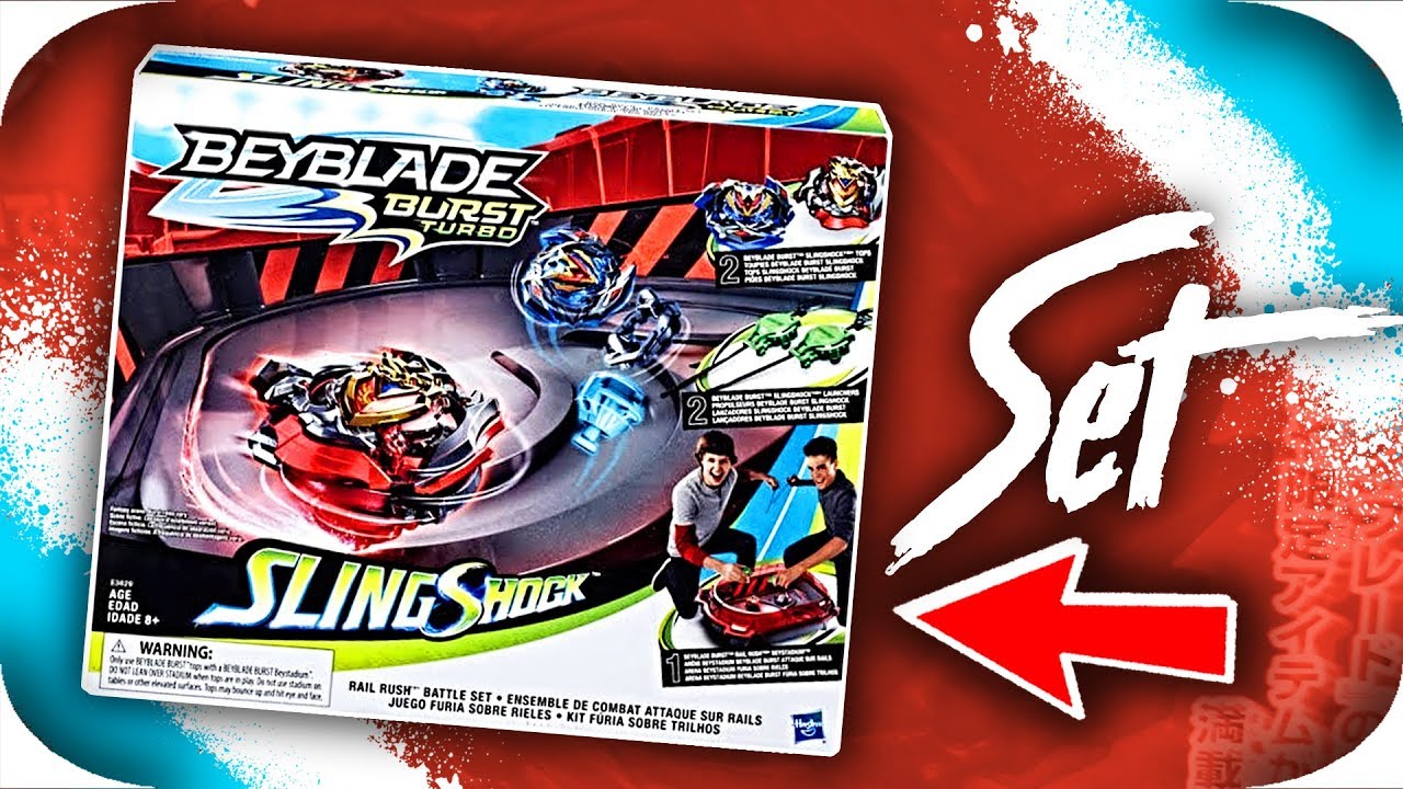 beyblade burst slingshock rail rush battle set