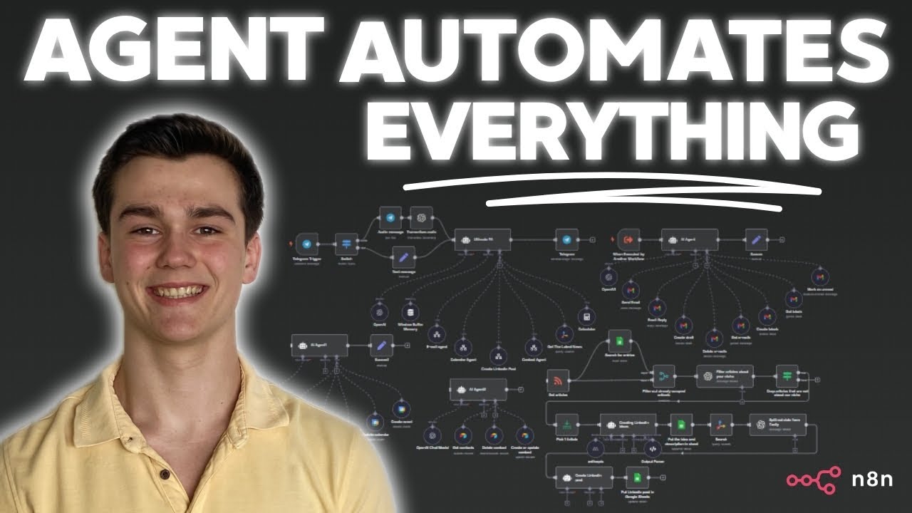 I Build the Ultimate AI Agent That Automates Everything in n8n (No Code ...