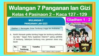 Tantri Basa Kelas 4 Wulangan 4 Pasinaon 2 Gladhen 1 2 Hal 127 129 Bahasa Jawa Kelas 4 Youtube