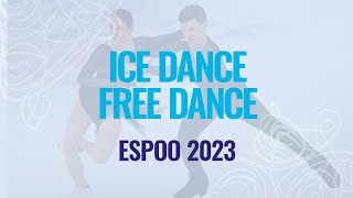 Ice Dance Free Dance | Espoo 2023 | #EuroFigure