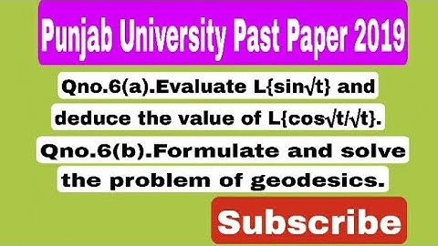 University of Punjab Past Paper 2020 MSc-2 Qno.6 part (a,b)||Methods of Mathematical Physics