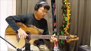 PDF Sample Jingle Bells guitar tab & chords by Kent Nishimura.
