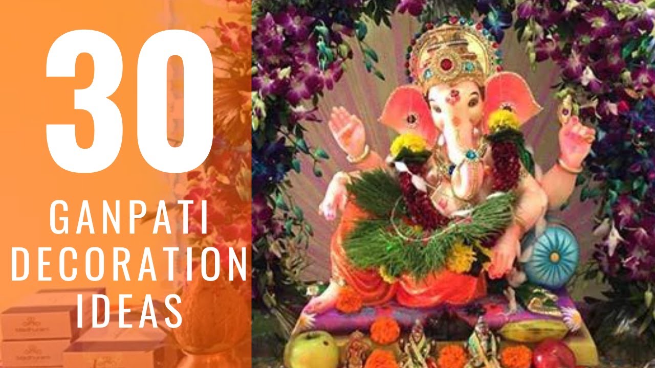 30 Best Ganpati Decorations For Home 2020 Latest Designs Ganesh Chaturthi 2020 Youtube,Makhar Best Ganpati Decoration At Home