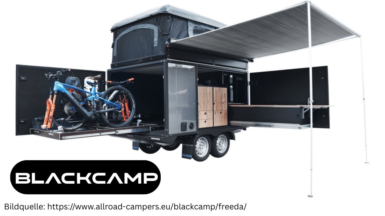 BLACKCAMP FREEda: Kompakter Mini-Caravan & Wohnanhänger aus Italien