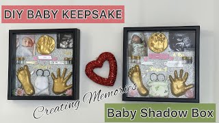 DIY Baby Keepsake | How to make Baby shadow box | Display your Babys precious first moments