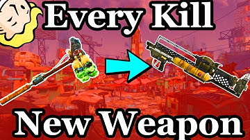 Fallout 4, but Every Kill Randomizes My Weapon (Credit @ItsJabo)