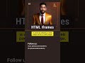 How to use IFrame in html | IFrame tag in html || #html #coding #youtubeshorts #viral #shorts