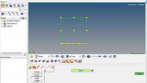 create nodes, lines, surfaces in hypermesh part-2