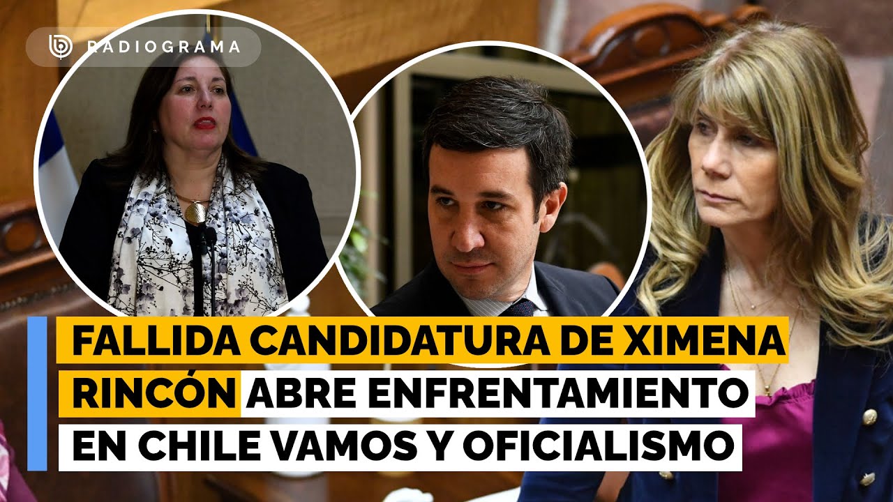 El fuego cruzado entre Rincón y Chile Vamos con el oficialismo tras fallida candidatura de senadora