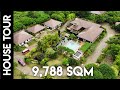 House Tour 624 | Farm Tour Balinese House Design For Sale | Beautiful House with Pool and Lagoon