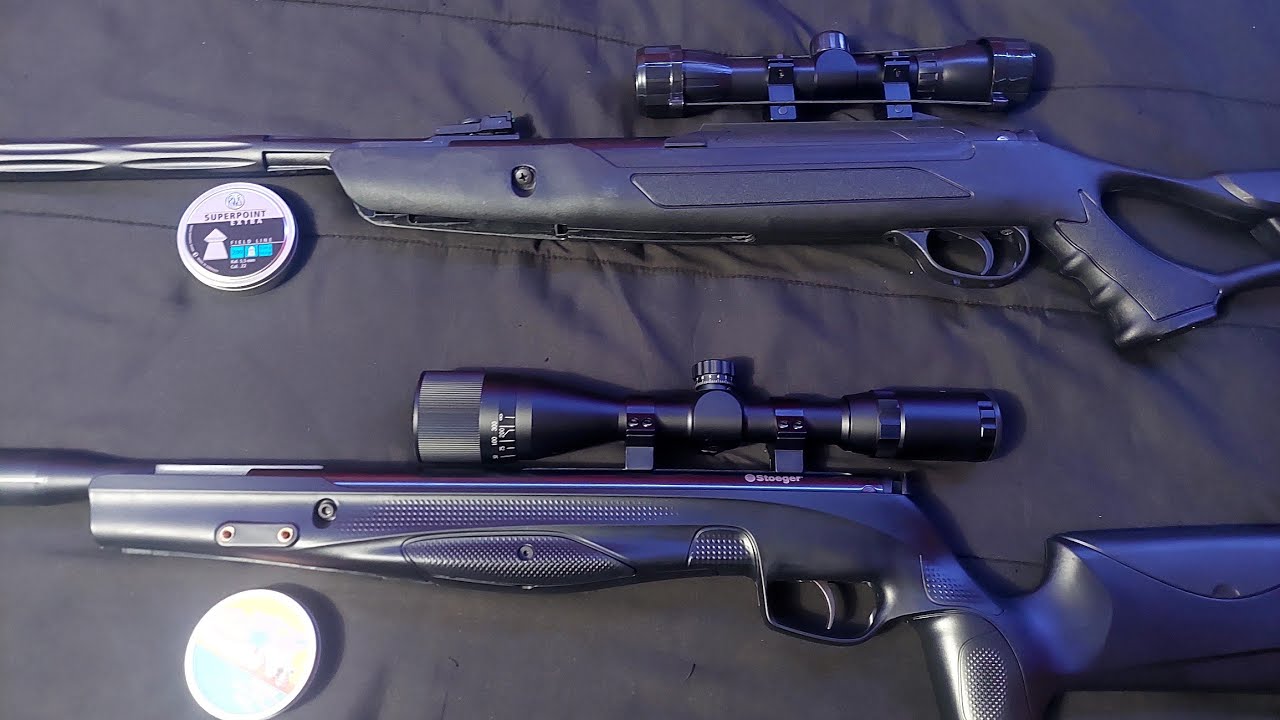 Indoor Hunting Air Rifle Comparison Stroger Vs Hatsan - YouTube