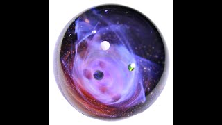 56mm Galaxy Glass Marble 宇宙ガラスマーブル - オブジェ  no.M175