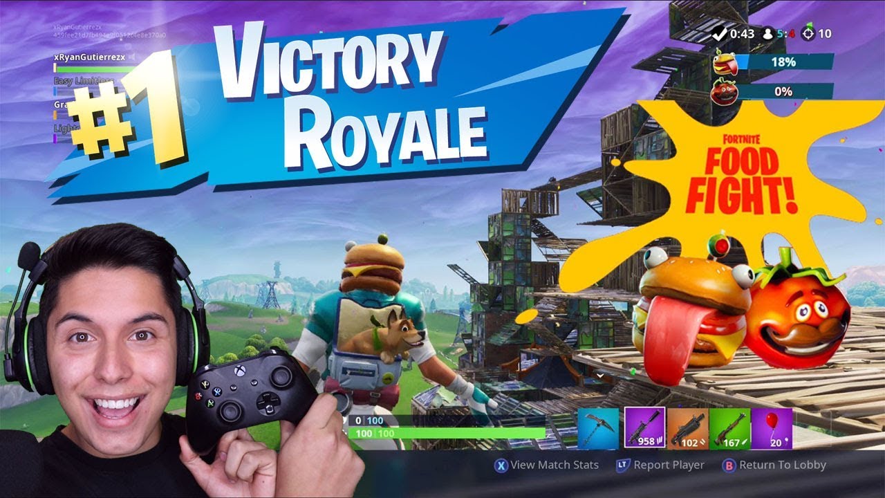 [ASMR] FORTNITE - NEW Food Fight Game Mode!