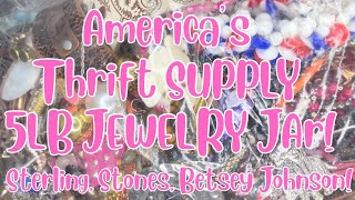 America’s Thrift Supply 5LB Jewelry Supply Mystery Box Unboxing & Sale! #jewelryjar #reseller 