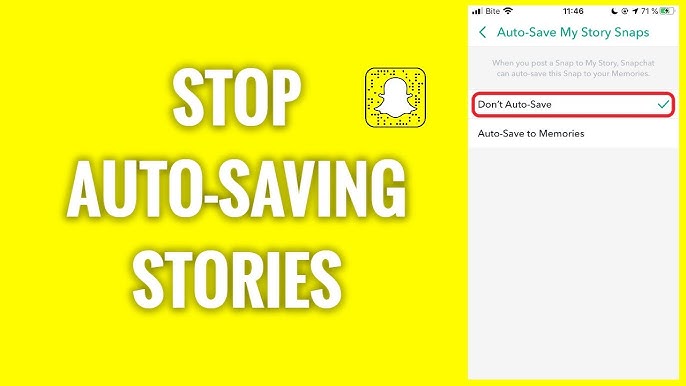 Disable Automatic Saving Of Snapchat Story 2024